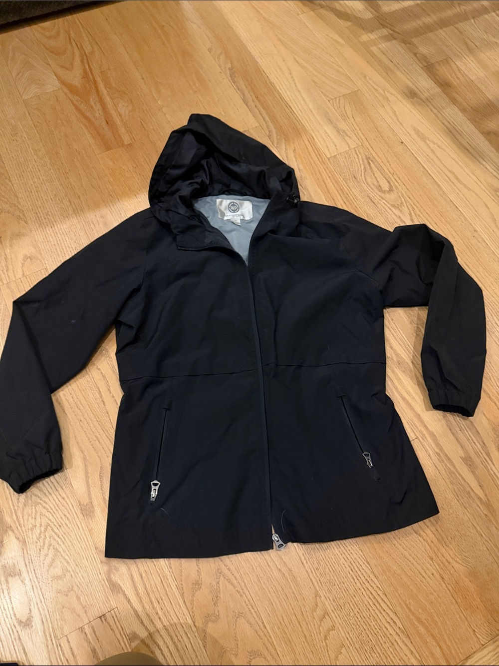 Weatherproof Black Hooded Men's Raincoat